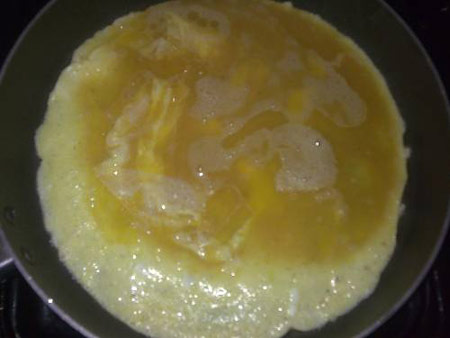 پیتزا املت,طرز تهیه پیتزا املت گل کلم