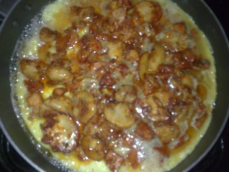 پیتزا املت,طرز تهیه پیتزا املت گل کلم